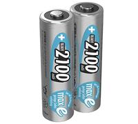 Ansmann Mignon AA MaxE Tipo 2100mAh Batteria Ricaricabile ad Alta Capacita 2x Mignon AA HR6, argento