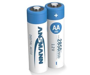 ANSMANN Mignon AA Tipo 2850mAh Digital Batteria Ricaricabile ad Alta Capacita 2x Mignon AA NiMH HR6