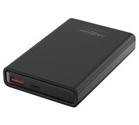 ANSMANN Mini powerbank 22,5 W PB222PD (1 pezzo) - Piccola batteria esterna con capacità di 10.000 mAh - Batteria di riserva con porte USB-A e USB-C, ideale per smartphone, GPS, ecc. - Nero