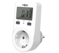 ANSMANN Misuratore di energia digitale compatto APM 1 contatore di consumo energetico Energy Check/contatore di corrente fino a 3680 W con funzione di memoria e protezione da contatto integrata,