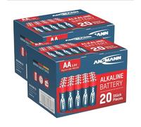 Ansmann portaoggetti con 55 pezzi Red Alkaline pacche...