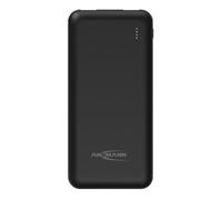ANS 1700-0132 - Powerbank, ioni di litio, 10000 mAh, 2 USB, nero