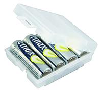 ANSMANN Premium Box per Max. 4 Batterie Mignon AA oppure Micro AAA - Custodia per Protezione e Trasporto - Box