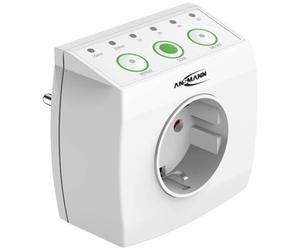 ANSMANN Presa timer AES1.3 / presa a risparmio energetico regolabile individualmente con timer di conto alla rovescia per termoventilatore, ventilatore, ferro da stiro, macchina da caffè, lavatrice,
