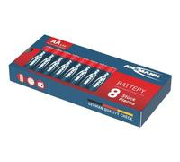 ANS 5015280 - Batteria alcalina rossa, AA (Mignon), confezione da 8