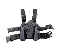 ANSNOW Adjustable Airsoft Drop Leg Holster Bag Thigh Right Leg Holster con Caricatore Pouch per Glock 17 19 22 23 31 32/Nero/Taglia Unica