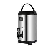 ANSNOW Distributore di bevande isolato, in acciaio inox, isolato termicamente per bevande calde e fredde, con porta bevande, dispenser per tè freddo, brocca per acqua, refrigeratore per bevande, 7,5 l