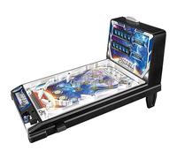 ANSNOW Gioco Di Flipper da Tavolo Elettronico Materiale Abs Sicurezza Del Gioco Minichina da Gioco Di Flipper per la Festa Di Compleanno Di Natale con Segnapunti, Luci e Musica/Nero