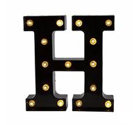 anso LED Nero Lettera Luce 26 Inglese Luce Notturna Grande Luci Luminose Casa Festa Di Compleanno (H)