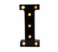 anso LED Nero Lettera Luce 26 Inglese Luce Notturna Grande Luci Luminose Casa Festa Di Compleanno (I)