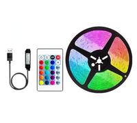 anso Striscia LED da 30,5 m per TV, PC, nastro luminoso posteriore 5050 RGB Bluetooth APP USB (30 m / 100ft (1,2 x 7,6 m/roll) USB Set)