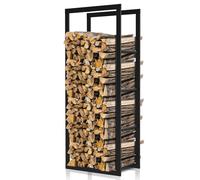 Ansobea 100x40x25cm Scaffale per legna da ardere Legnaia Scaffalatura per legna da ardere per interni ed esterni Supporto Scaffale in metallo Rack di Legna da Ardere per Camino Caminetto Stufa