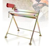 Ansobea Cavalletto Taglialegna per sega a catena con supporto per motosega, carico massimo 150 kg, supporto per motosega 81 x 72 x 78,5 cm, stabile supporto per segare con precisione legna da ardere