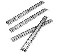 Ansobea Guide per cassetti 500 mm, guide a sfera con portata di 45 kg, estraibili completi, guide telescopiche, dimensioni complete 1000 mm, 2 coppie (4 pezzi)