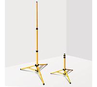 Ansobea Treppiede per Faretto da Costruzione Treppiede Telescopico Supporto Singolo può Impostare 1 Lampada da Lavoro Treppiede per Faretto da Lavoro Altezza Regolabile a LED (giallo)