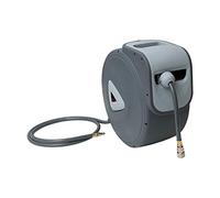 Ansobea Tubo per aria compressa, 30 m, avvolgitubo automatico, avvolgitubo ad aria compressa, attacco rapido 1/4", montaggio a parete per compressore officina