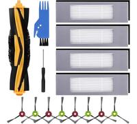 Ansook Accessori di Ricambio per ECOVACS DEEBOT OZMO 950 920 T8,T8+,T8 AIVI,T9,T9+,N8,N8+,N8 Pro,N8 Pro+ Serie Robot Aspirapolvere,1 Spazzola Principale,8 spazzole Laterali,4 Filtro Hepa,4 Spugne