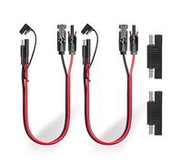 Ansoufien 2 connettori per pannello solare a SAE, cavo adattatore da 3 m, cavo di prolunga per pannello solare da 10 AWG, con adattatore inverso di polarità SAE, per camper, pannelli solari e roulotte