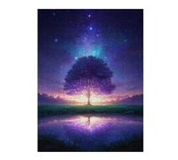 Anspruchsvolles Puzzle Für Erwachsene 1000pcs(52x38cm) Enchanted Night Sky Reflection Puzzles Für Erwachsene - Anti-Stress-Spielzeug - Schwierig - Großartiges Geschenk Für Spielefans 1000pcs(52x38cm)