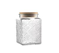 ANSQU Vaso di vetro quadrato da 25,3 FL OZ (Begonia)