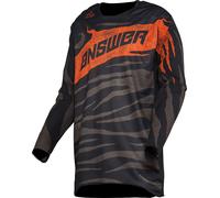 Answer Elite OPS Maglia Motocross, nero-grigio-arancione, taglia S per maschi