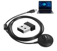 ANT Dongle - Adattatore plug-in, trasmettitore Dongle | Ricevitore ANT portatile con cavo di prolunga USB, set ANT+ Dongle compatibile con Zwift Trainer Road Connect Cycleops Trainer Rouvy TacX Vortex