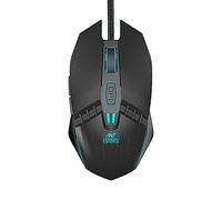 Ant Esports GM50 Optical Wired Gaming Mouse | Slimmer Shell Design for Claw Grips | Contoured Shape | Premium Build Quality | Multi-Zone RGB Lighting