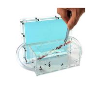 Ant Farm Formiche Farm Castello per Bambini Acrilico Trasparente Formica Habitat Scienza Kit di apprendimento Grande Formica Workshop Villa W/Acqua Mangiatoia Nido Formiche vive e Regina