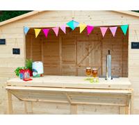 Anta a Ribalta per Chiosco da Giardino 179x89,5 cm in Legno