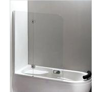 Anta sopravasca doppia anta pieghevole in vetro trasparente da 5 mm Telaio Croma