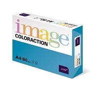 Antalis ColorAction - Risma di carta colorata per stampante fotocopiatrice laser a getto d'inchiostro, 500 fogli A4, grammatura 80, blu reale