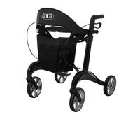 Antar Carbon Rollator AT51137 Deambulatore Pieghevole 2 Ruote 150 kg Nero