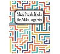 Antarix Cban Maze Puzzle Books for Adults Large Print (Tascabile)
