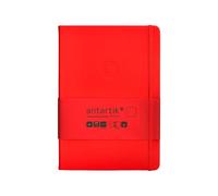 Antartik Quaderno con gomma note copertina rigida A5 fogli a pois rossi 100 fogli 80 gr FSC