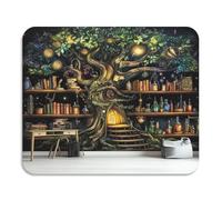 Antasy Libreria Scena Magica Halloween Assorbente Terra di Diatomee Tappetino in microfibra Scolapiatti Tappetino da cucina Accessori per piano di lavoro
