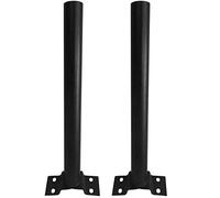 AntDau71® - 2 x staffa palo per lampione stradale 45cm supporto universale in metallo per esterni super resistente faro solare CW403-2