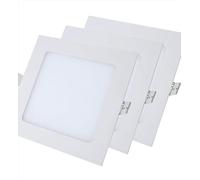 AntDau71-3 x Faretti Led da Incasso Quadrato luce Calda 3000k led integrati luci ultrasottili soffitto illuminazione interno Lampada Plafoniera da Incasso Cartongesso (3 watt (8x8cm))