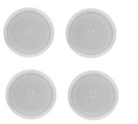 AntDau71® - 4 Pezzi Casse Da Incasso Audio Per Soffitto Filodiffusione Speaker Altoparlante Di Colore Bianco - 20 watt - 18cm