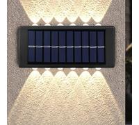AntDau71® - Applique 12 led da Esterno, a Carica Solare, Impermeabile, per Veranda, per Giardino, per Vialetto, Alta luminosità, Batteria integrata - CW905