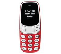 AntDau71 - BM10 Worlds Più Piccolo Telefono 2 in 1 Mini Telefono Sbloccato GSM con Vivavoce Bluetooth Dialer Cuffia Bluetooth Doppia SIM Card GSM (ROSSO)