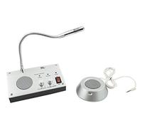 AntDau71 - INTERFONO MICROFONO A 2 VIE PROFESSIONALE DA TAVOLO CASSA ESTERNA PER UFFICI ECC CW262