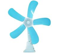 AntDau71® - MINI VENTILATORE PORTATILE a 5 PALE con CLIP PINZA SNODABILE DA TAVOLO, SCRIVANIA PER VIAGGIO