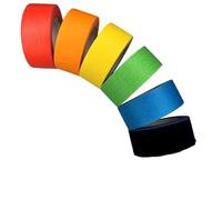 AntDau71® Nastro adesivo per Mascheratura Standard, confezione da 6 rotoli, Nastro in Carta gommata, Rimozione senza Residui per 2 Giorni, senza Solventi. (25mm x 15mt)