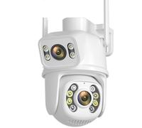AntDau71® - TELECAMERA IP CAM PTZ WIFI DOPPIA LENTE CAMERA DOME WIRELESS ESTERNO SPEED ZOOM CON APPLICAZIONE ICSEE PER AMBIENTI INTERNO ED ESTERNI