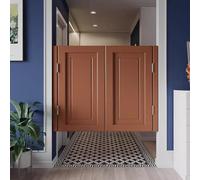 Ante a battente retrò con cerniere a chiusura automatica, doppia azione, per cucina, bagno, corridoio