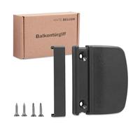 Ante bellum Maniglia per porta del balcone - Maniglia esterna durevole con copertura resistente alle intemperie, maniglia in plastica per porte di balcone, terrazza e zanzariera, montaggio facile