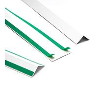 Ante bellum Pannello angolare pieghevole 30x30mm in PVC con strisce autoadesive in schiuma, rivestimento in plastica, listello decorativo in UPVC bianco lunghezza 5 metri