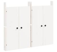 Ante da Cucina da Esterno 2pz Bianche 50x9x82cm Legno Massello di Pino