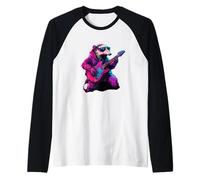 Anteater Suona Chitarra | Rock Star | Anteater Rock Music Maglia con Maniche Raglan