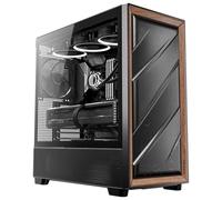 Antec Flux Wood Midi Case Tower Vetro Temperato No-Power E-ATX/ATX/mATX/Mini-ITX